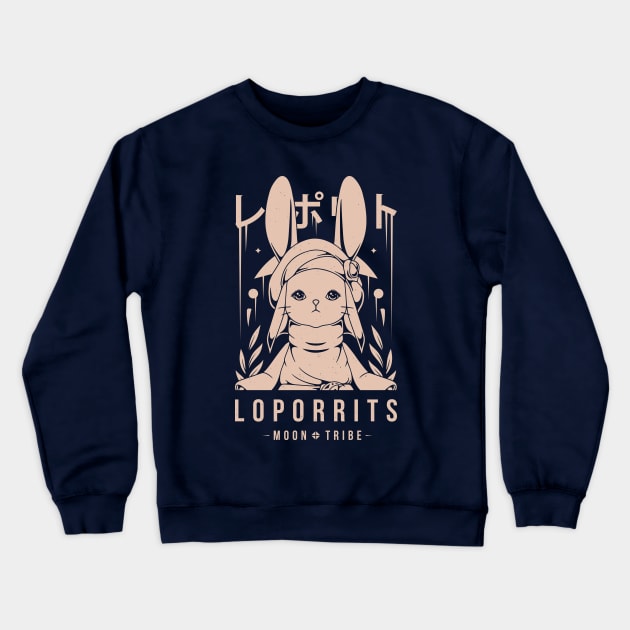 Loporrits Moon Tribe Crewneck Sweatshirt by Alundrart